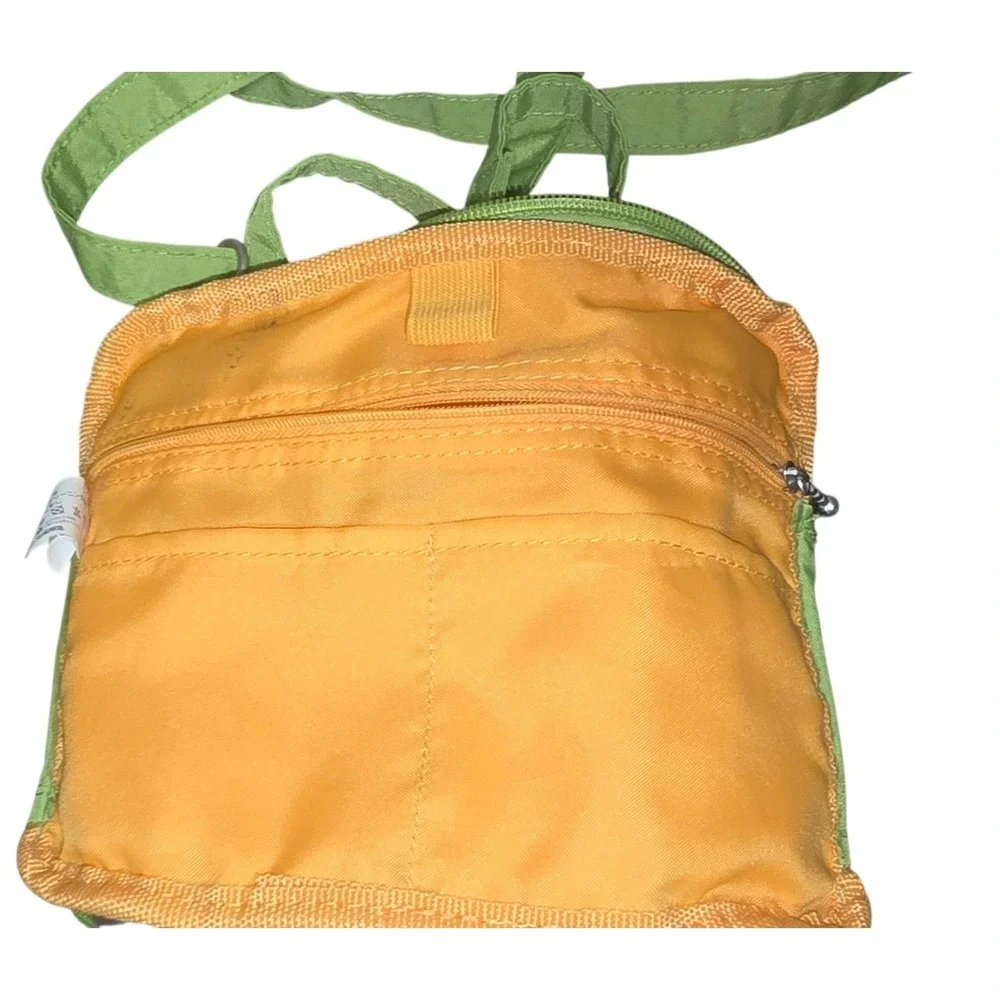 Baggallini Olive‎ Green Zip Crossbody Bag Handbag Wallet Pocket Convertible